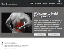 Tablet Screenshot of heidchiropractic.com